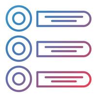 Prioritize Line Gradient Icon vector