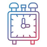 Alarm Clock Line Gradient Icon vector