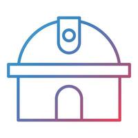 Observatory Line Gradient Icon vector