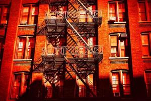 Escape fire ladders  in Dumbo, Brooklyn photo