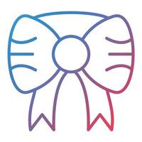 Ribbon Line Gradient Icon vector