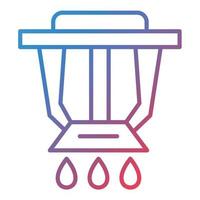 Sprinkler Line Gradient Icon vector