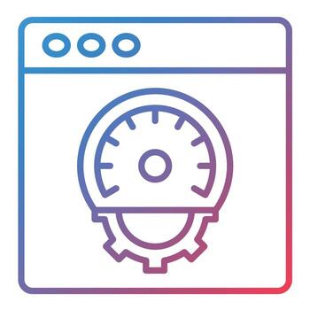 Performance Line Gradient Icon vector