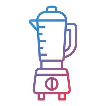 icono de gradiente de línea de licuadora vector