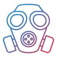 Army Mask Line Gradient Icon vector