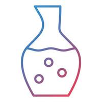 Decanter Line Gradient Icon vector
