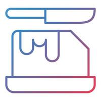 Butter Line Gradient Icon vector