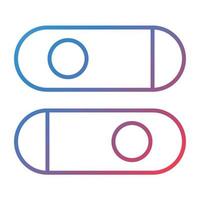 Switch Line Gradient Icon vector