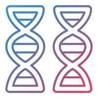 DNA Line Gradient Icon vector