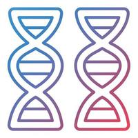 DNA Line Gradient Icon vector