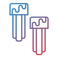 Churros Line Gradient Icon vector