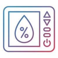 Humidity Sensor Line Gradient Icon vector