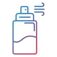 Pepper Spray Line Gradient Icon vector