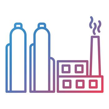 Fossil Fuels Line Gradient Icon vector