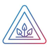 Extinction Line Gradient Icon vector