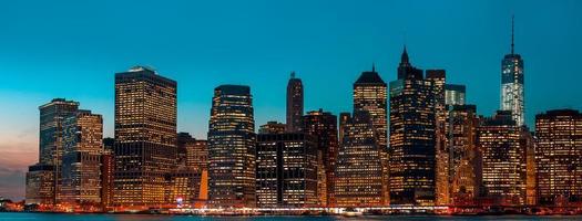Manhattan at night photo