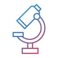 Microscope Line Gradient Icon vector