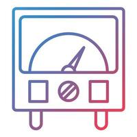 Ammeter Line Gradient Icon vector