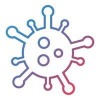 Virus Line Gradient Icon vector