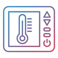 Thermostat Line Gradient Icon vector