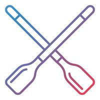 Rowing Line Gradient Icon vector