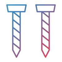 Nails Line Gradient Icon vector