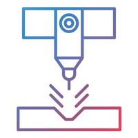 Plasma Laser Line Gradient Icon vector