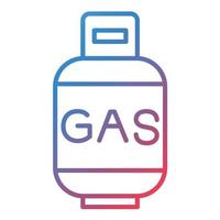 Gas Cylinders Line Gradient Icon vector