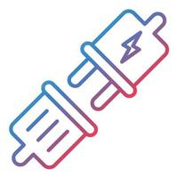 Disconnect Switch Line Gradient Icon vector