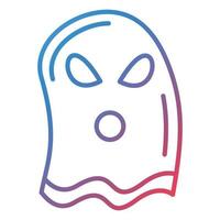 Ghost Line Gradient Icon vector