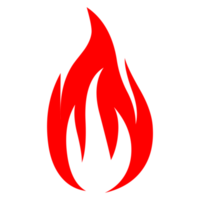 Hand drawn flame silhouette on Transparent Background png