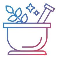 Herbs Line Gradient Icon vector