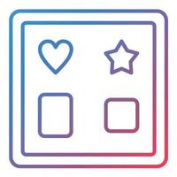 Shape Toy Line Gradient Icon vector
