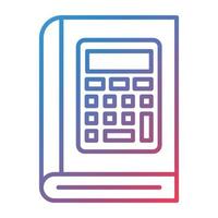 Math Line Gradient Icon vector