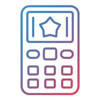 Mobile Phone Line Gradient Icon vector