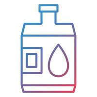 Water Canteen Line Gradient Icon vector