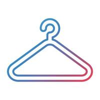 Hanger Line Gradient Icon vector