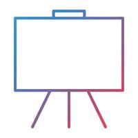 Blackboard Line Gradient Icon vector