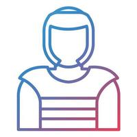 Taekwondo Line Gradient Icon vector