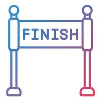 Finish Line Gradient Icon vector