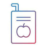 Juice Line Gradient Icon vector