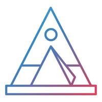 Tipi Line Gradient Icon vector