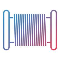 Cable Roll Line Gradient Icon vector