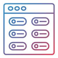 Switch Line Gradient Icon vector