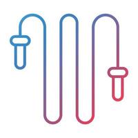 Skipping Rope Line Gradient Icon vector