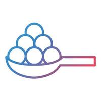Tapioca Line Gradient Icon vector