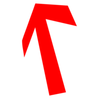 Directional Arrow Symbol on Transparent Background png