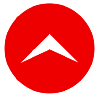 Zeiger-Pfeilzeichen-Symbol auf transparentem Hintergrund png