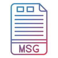 MSG Line Gradient Icon vector
