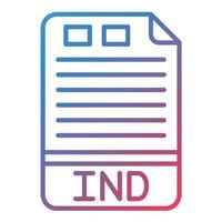 IND Line Gradient Icon vector